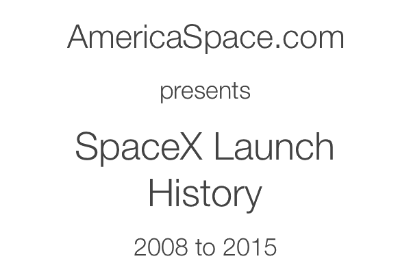 SpaceX Launch Manifest Timeline